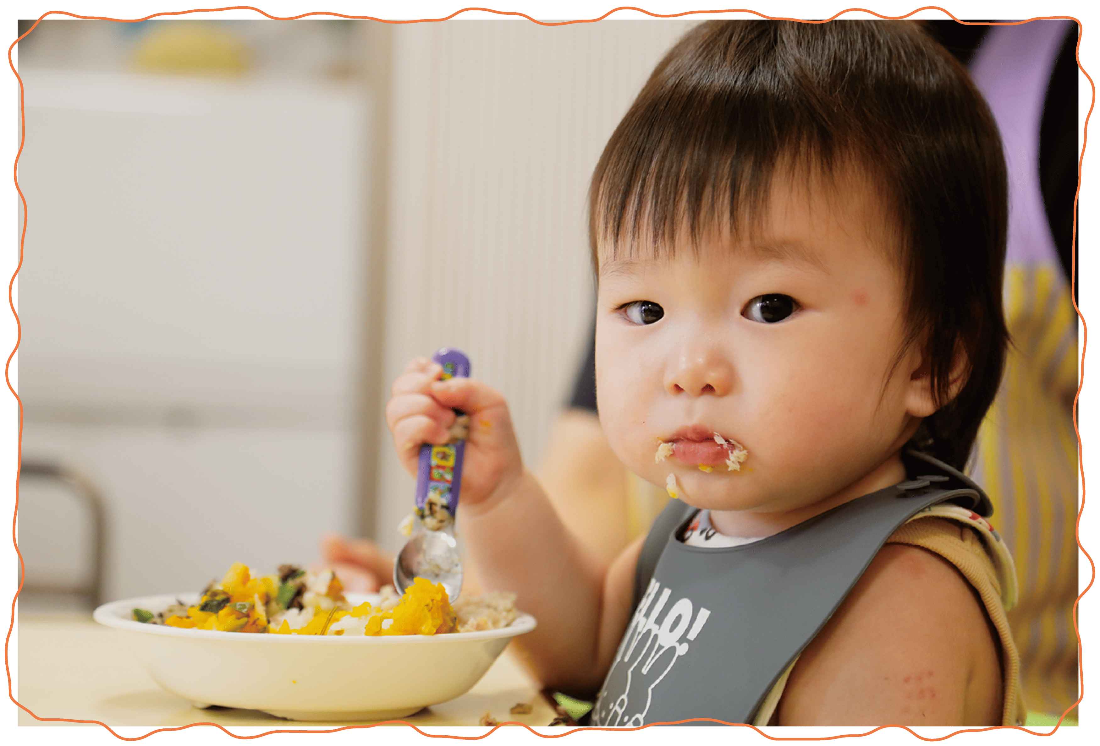 画像:給食について